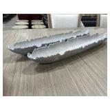 2- Silver color decorative trays