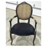 Accent chair with leopard print backrest