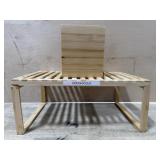 Wood organizer shelf and wood tissue box