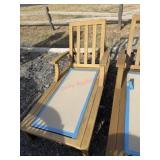 Gloster teak wood lounger.