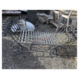 Rod iron bench