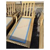 Gloster teak wood lounger.