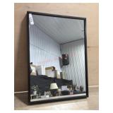 11x15 Black framed mirror