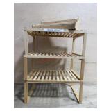 3- wood organizer shelves and spice rack