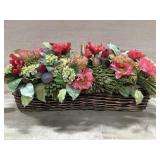 Large basket with artificial poppy floral