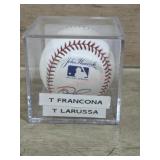 Terry Francona and Tony Larussa signed baseball