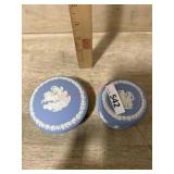 WEDGEWOOD CHINA 2 COVERED ROUND BOXES