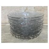 CAMBRIDGE CAPRICE CLEAR DINNER PLATES 11 QTY