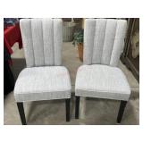 2- Precendent series grey fabric channel back