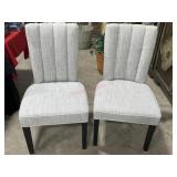 2- Precendent series grey fabric channel back