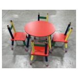 Childs wood table and chair set