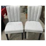 2- Precendent series grey fabric channel back