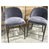 2- Grey Crate and Barrel counter stools