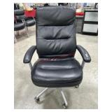 Black leather high back executive office chair