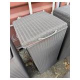 Outdoor keter trash can