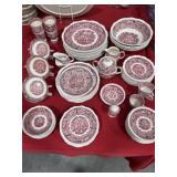 MASONS TRANSFERWARE 76 PIECES VISTA