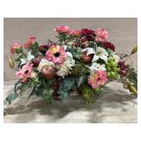 Artificial apple and grapes floral in pot