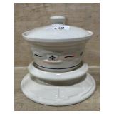 longaberger stand and covered dish