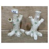 BELLEEK IRELAND PAIR VASES