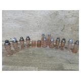 DEPRESSION GLASS 14 PIECE SALT AND PEPPERS