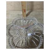 WATERFORD CRYSTAL 3 PART / 1 CANDLE STICK BLUE