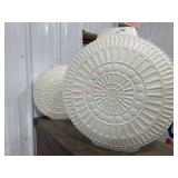 Pair of tall dessert vases