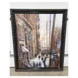 68x56 Reproduction painting of "Cross Streets of