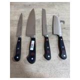 4 Wussthof chef knives