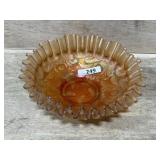 CARNIVAL GLASS MARIGOLD HEARTS DISH