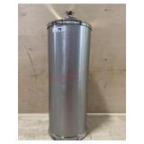 Toilet paper storage canister with lid