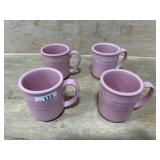 longaberger 4 pink mugs