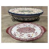 TEMPTATIONS COVERED DISH AND SMALL LID