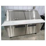Dukers 60 inch commercial mega top prep table