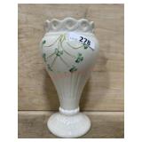 BELLEEK IRELAND LG VASE AND 6 SMALL VASES