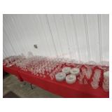 CAMBRIDGE ROSEPOINT 205 PIECE SET   PICK UP ONLY)