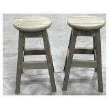 2- Westin weathered look bar stools