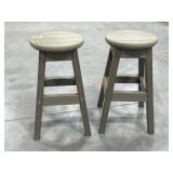 2- Westin weathered look bar stools