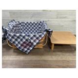 1992 Longaberger cake basket with liner ,