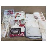 Flat of old table linens