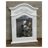 White mirror wall decor