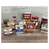 Flat of old spice cans