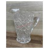 Press cut glass pitcher