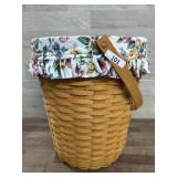 1999 Longaberger 12x14 round basket with liner