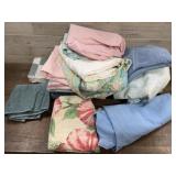 Box of towels and bath mat