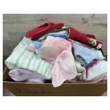 Box of towels, sheets, and blankets