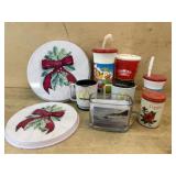 Box lot with plastic cups, burner covers and