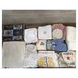 Flat of old table linens