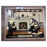 Old Dresdon plate pattern quilt