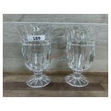 2- Crystal vases