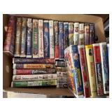 Box of Disney and children VHS movies